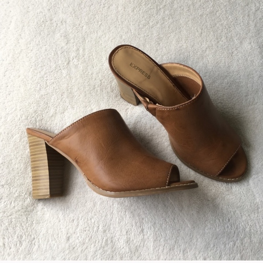 Cognac mules -offers welcomed!-